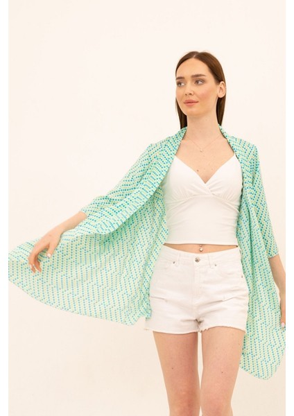 Puantiye Desenli Kimono Hırka fiyatları
