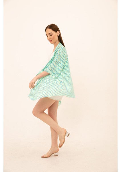 Puantiye Desenli Kimono Hırka fırsatları