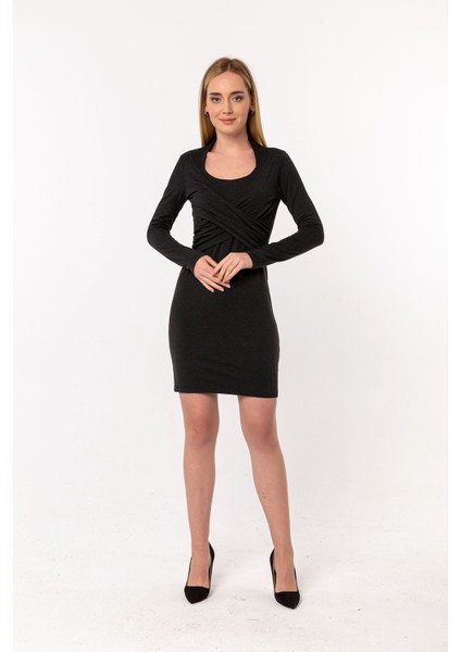 Yaka Detay Elbise modelleri