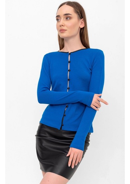 Triko Düğmeli Hırka