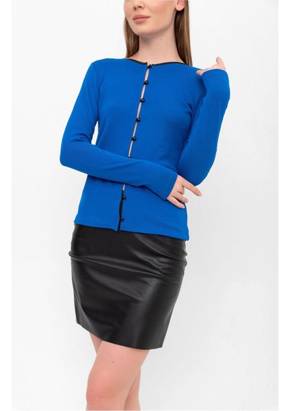 Triko Düğmeli Hırka modelleri