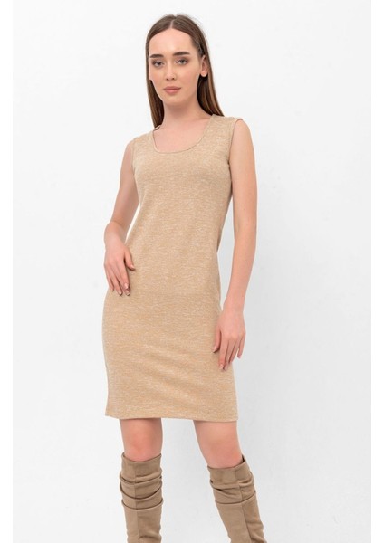 Balerin Yaka Triko Elbise
