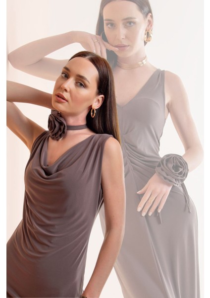 Kol & Boyun & Saç & Kıyafet Üzerinde Kullanılabilen Çok Amaçlı Gül Aksesuar