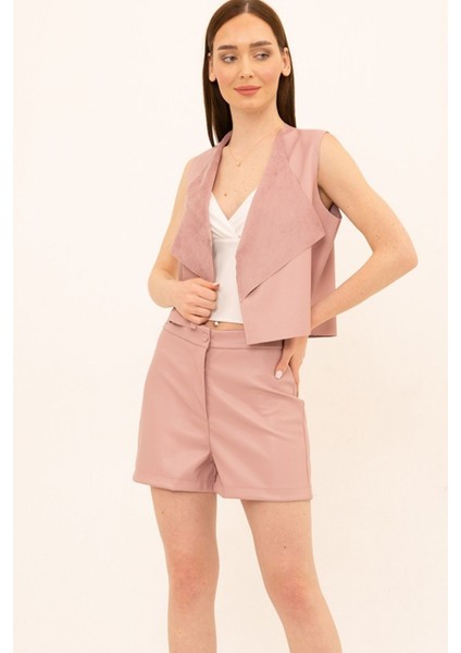 Kısa Suni Deri Şort indirimleri