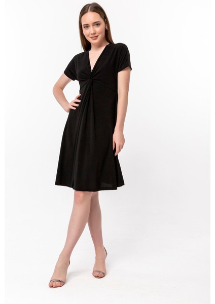 Burgulu Yaka Elbise fiyatları