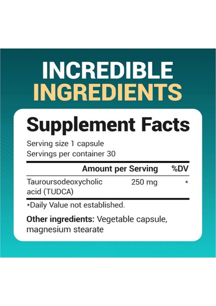 Tudca For Liver Health, Bile Flow, Gallbladder Support, And Digestive Health* - 30 Capsul fiyatları
