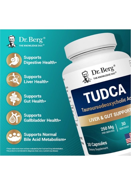 Tudca For Liver Health, Bile Flow, Gallbladder Support, And Digestive Health* - 30 Capsul fırsatları