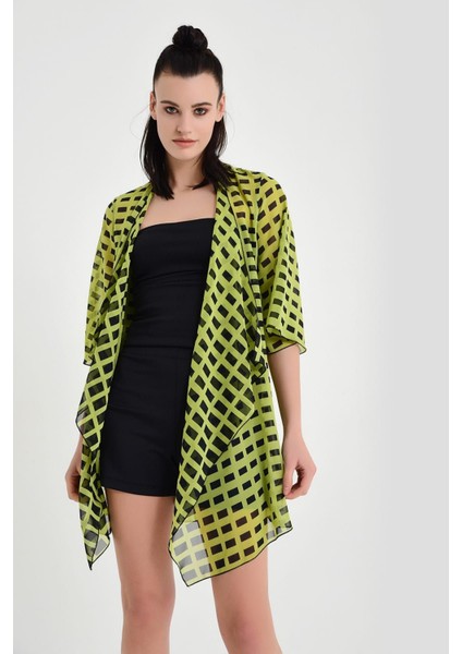 Kadın Desenli Şifon Kimono fırsatları