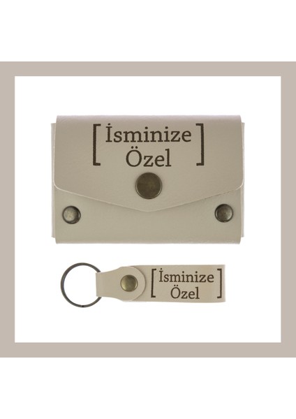 Sütlü Kahve, Kişiselleştirilebilir Cüzdan ve Anahtarlık Seti, Mükemmel Hediye Takımı, Sürpriz Anılar