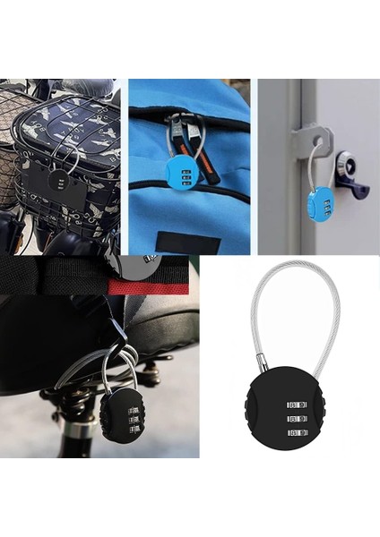 39 Mm. Şifreli Valiz Kilidi - Seyahat Bavul Kilidi - Çanta Kilidi - Asma Kilit - Şifreli Seyahat Kilidi - Dolap Kilidi - Şifreli Tel Kilit fırsatları