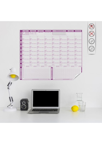 Statik Kağıt Yks Kpss Lgs Planlayıcı 100 cm x 120 cm 11