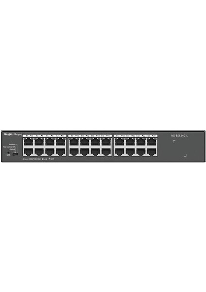 Ruıjıe 24PORT Reyee RG-ES124G-L Gıgabıt Yönetilemez Switch Çelik Kasa