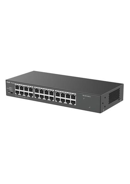 Ruıjıe 24PORT Reyee RG-ES124G-L Gıgabıt Yönetilemez Switch Çelik Kasa