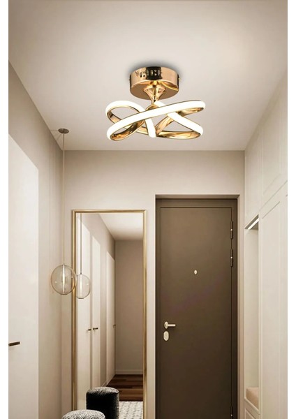 Eclipse model gold kaplama metal salon mutfak oturma yatak odası modern led plafonyer avize