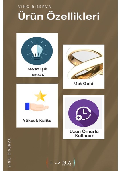 Vino riserva model gold kaplama metal salon mutfak oturma yatak odası modern led plafonyer avize