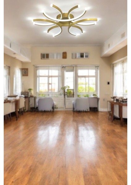 Levora modern tasarım - salon - mutfak - yatak odası eskitme renk beyaz ışıklı led avize fiyatları