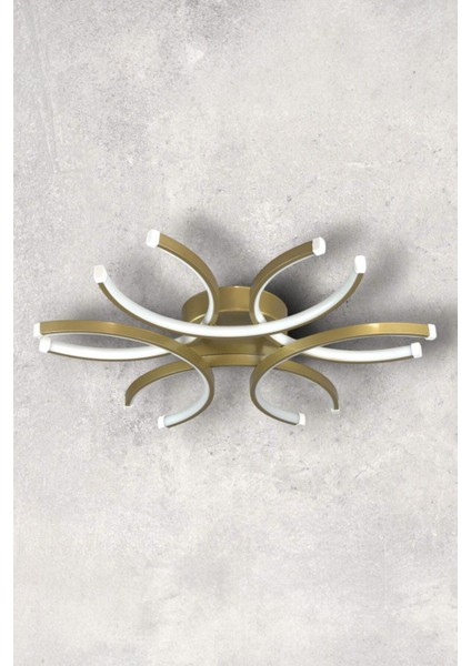 Levora modern tasarım - salon - mutfak - yatak odası eskitme renk beyaz ışıklı led avize indirimleri