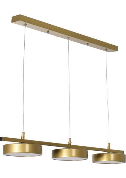 Mayda modern salon yatak odası yemek masası mutfak beyaz ışık ledli eskitme renk 3 lü led avize