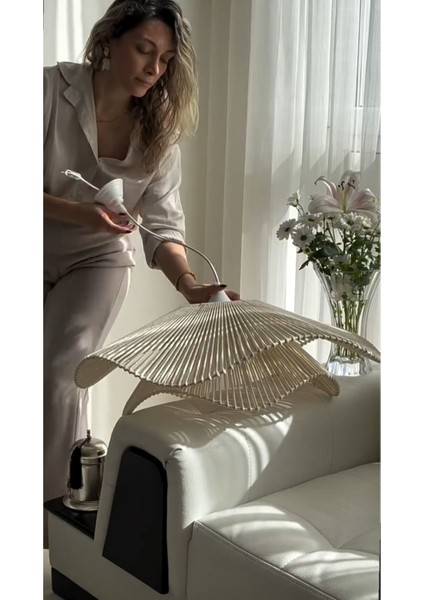 Luminart rustik tarz bohem avize makrome avize salon avize yatak odası avize rattan avize