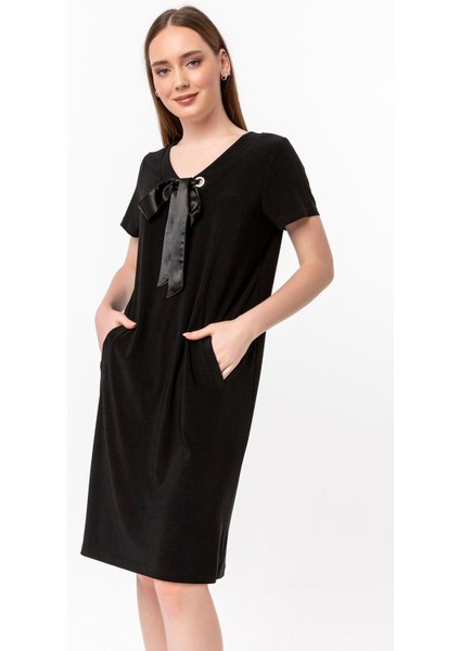 Yakada Kuşgözü Detay Cepli Elbise modelleri