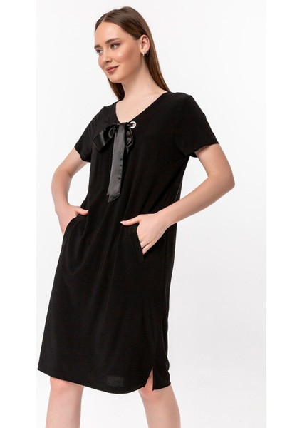 Yakada Kuşgözü Detay Cepli Elbise fırsatları