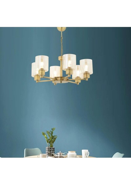 Geneva 6 lı eskitme modern yatak odası salon avize fiyatları