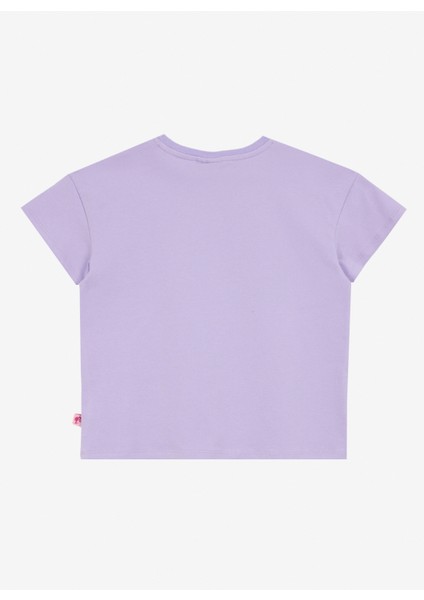 Baskılı Lila Kadın T-Shirt BRB5SG-TST6007 fiyatları
