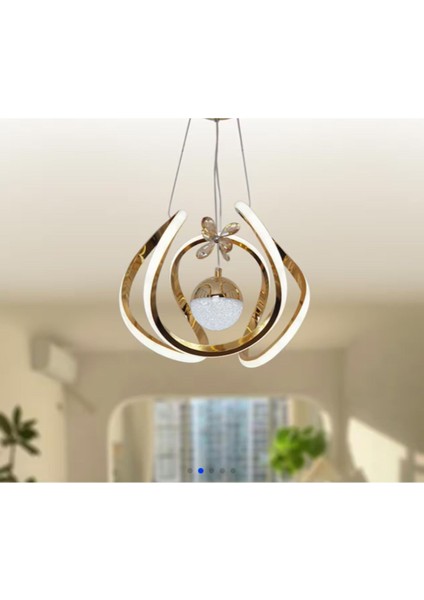 Oturma odası,yatak-çocuk odası gold 3 renk led avize fiyatları