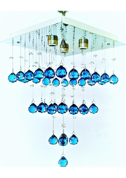 Okyanus katlısı kristal taşlı salon, mutfak, yatak odası avize