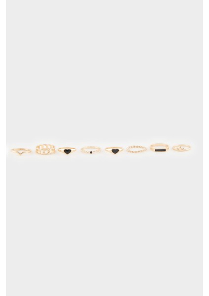 Kadın 8'li Gold Küpe E4489AXNS