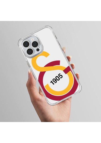 iPhone 14 Galatasaray Büyük Logo Şeffaf Telefon Kılıfı fırsatları