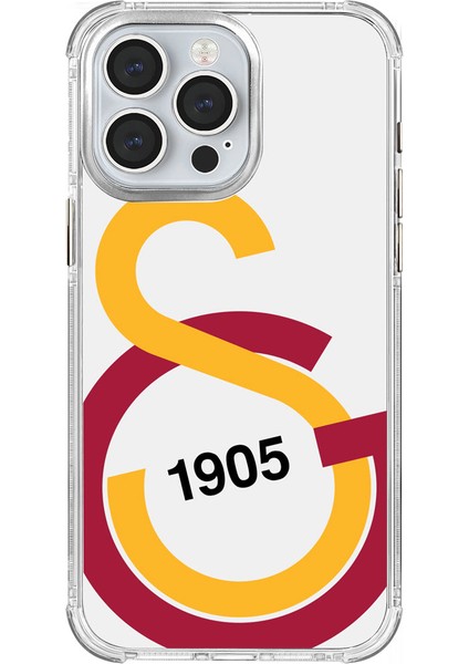 iPhone 15 Pro Max Galatasaray Büyük Logo Şeffaf Telefon Kılıfı