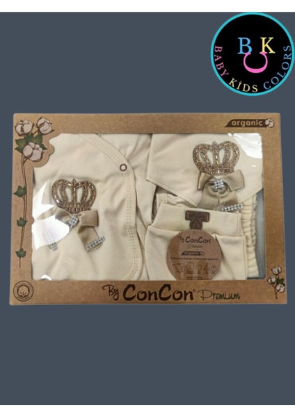 5 Parça Kutulu Sertifikalı Organik Saf Pamuklu Sevimli Hastane Çıkışı Set fiyatları