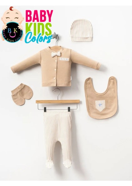 Lüks Papyon Çizgili Yeni Doğan Hastane Çıkış 10'lu Zıbın Seti (Kutulu) fırsatları