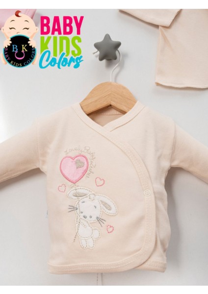 Lüks Tavşan Nakışlı Yeni Doğan Hastane Çıkış 10'lu Zıbın Seti (Kutulu) modelleri