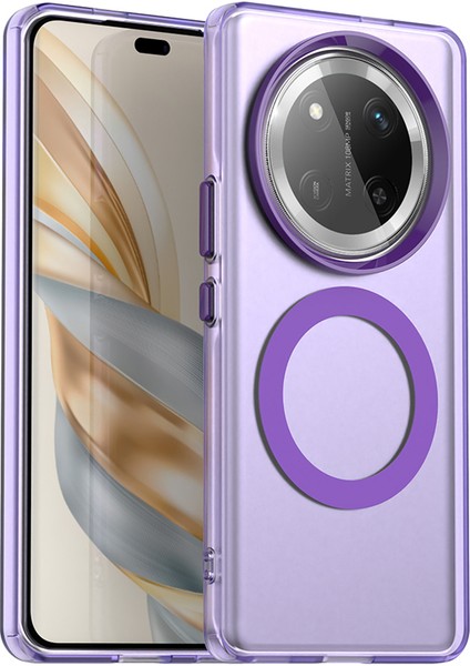 Honor Magic7 Lite 5g Pc+Tpu+Pet Düşme Önleyici Telefon Kılıfı Magsafe ile Uyumlu (Yurt Dışından)
