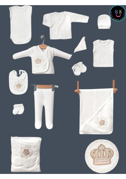 Hastahane Çıkışı Nakışlı Taşlı 11'li Yeni Doğan Zıbın Set modelleri