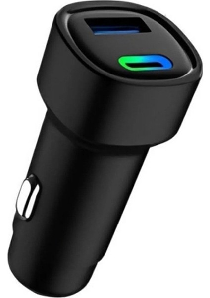 48W Pd Süper Hızlı Şarj Araç Içi Çakmaklık Şarj Aleti 1x Type-C 30W Pd 1x Usb3.0 18W