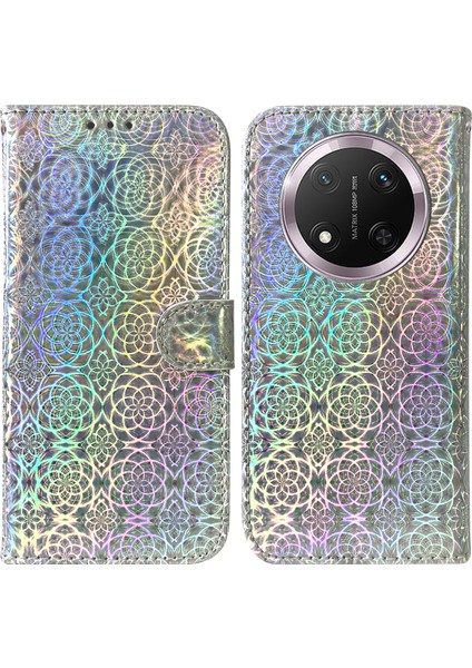 Honor Magic7 Lite 5g Standlı Deri Telefon Kılıfı (Yurt Dışından)