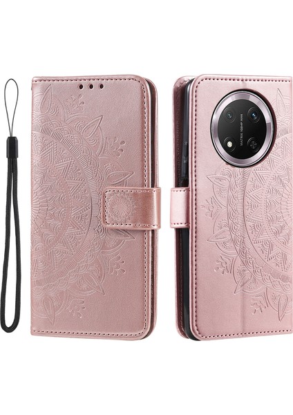 Honor Magic7 Lite 5g Pu Deri Cüzdan Halkalı Telefon Kılıfı Kapağı (Yurt Dışından)