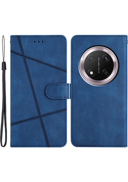 Honor Magic7 Lite 5g Crazy Horse Doku Pu Deri Cüzdan Halkalı Telefon Kılıfı Kapağı (Yurt Dışından)
