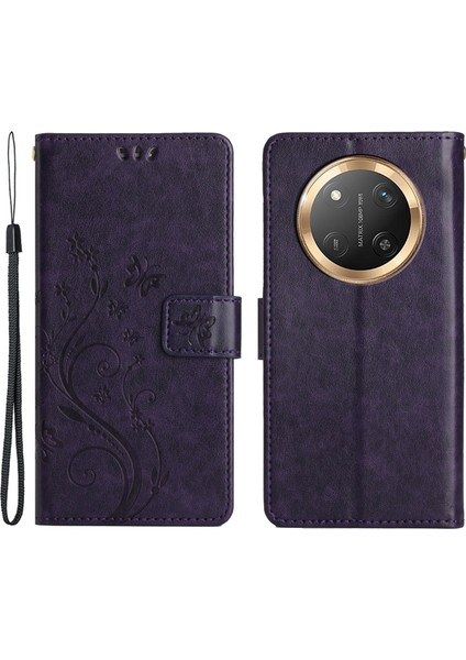 Honor Magic7 Lite 5g Pu Deri Telefon Cüzdan Kılıfı Kayış (Yurt Dışından)