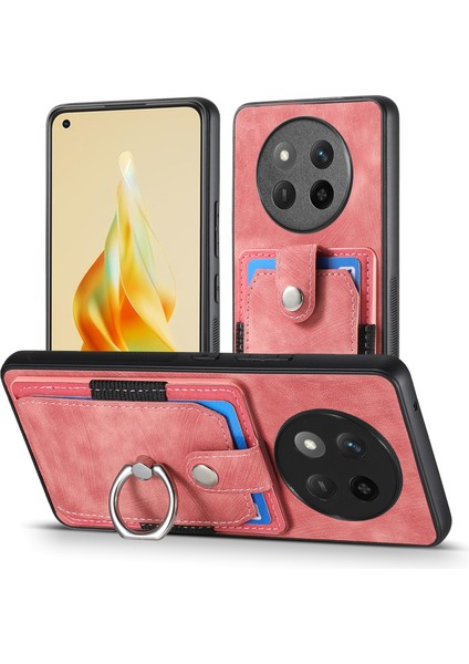 Honor Magic7 Lite 5g Telefon Kılıfı Deri Arka Kapak Kart Yuvaları Kickstand (Yurt Dışından)