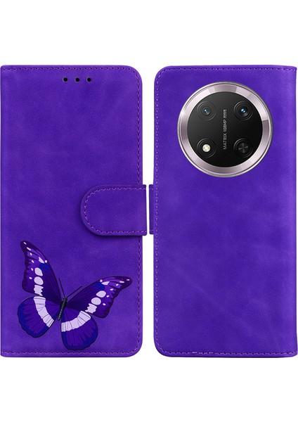 Honor Magic7 Lite 5g Standlı Kılıf Pu Deri Telefon Kapağı (Yurt Dışından)