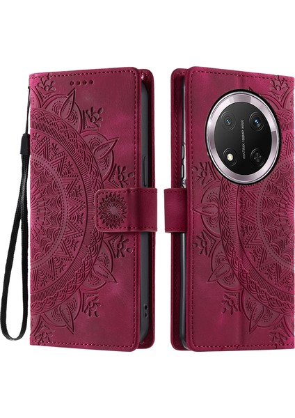 Honor Magic7 Lite 5g Cilt Hissediyorum Cüzdan Deri Telefon Kapağı (Yurt Dışından)