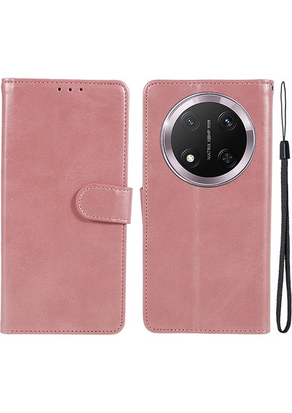 Honor Magic7 Lite 5g Buzağı Dokusu Pu Deri Cüzdan Koruyucu Telefon Kapağı (Yurt Dışından)