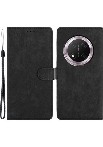 Honor Magic7 Lite 5g Cilt Dokunmatik Pu Deri Telefon Kılıfı Kart Pıhtıları ile Standı (Yurt Dışından)