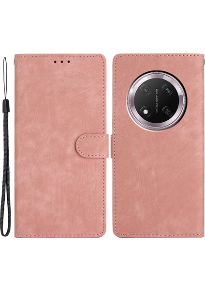 Honor Magic7 Lite 5g Cilt Dokunmatik Pu Deri Telefon Kılıfı Kart Pıhtıları ile Standı (Yurt Dışından)
