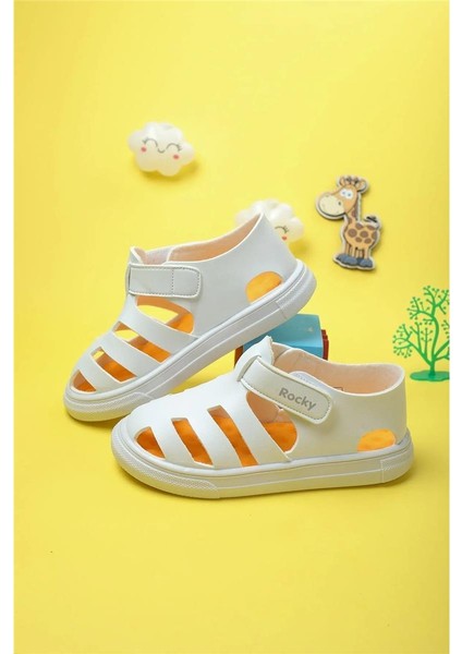 Unisex Cırtlı Esnek Taban Tam Ortapedik Dayanıklı Geniş Kalıp Çocuk Spor Sandalet Terlik modelleri