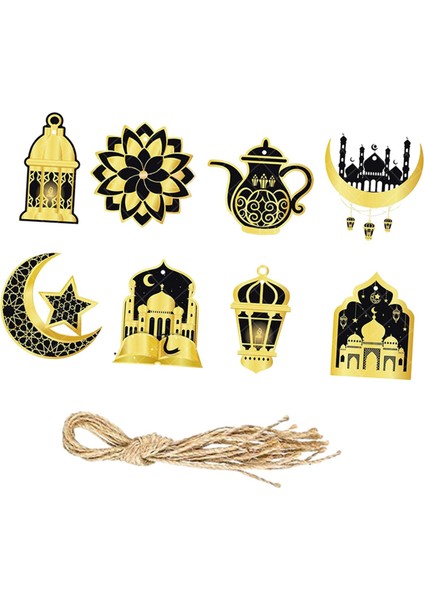 8x Eid Kolye Süsleri Ramazan Asılı Kolye Parti Malzemeleri Eid Asılı ve Altın (Yurt Dışından) fırsatları